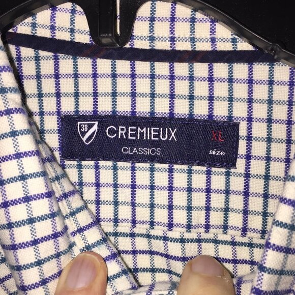 NWOT Cremieux Classics Purple, green, white plaid - Picture 3 of 4